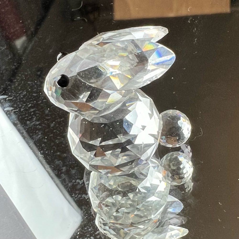 Vintage Swarovski crystal bunny